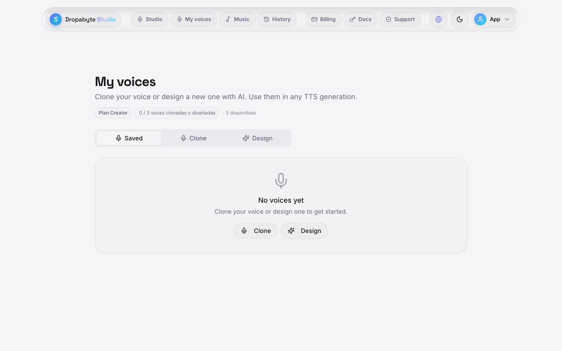 TTS interface